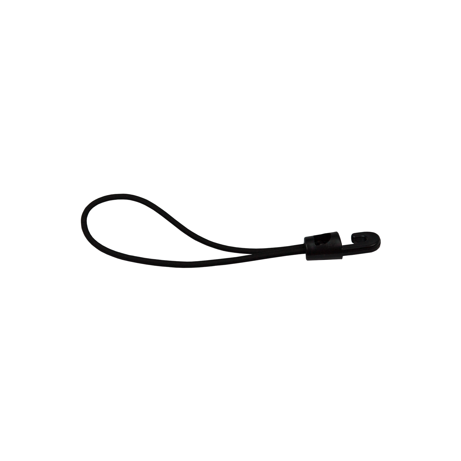 Black Bungee Cord Loop with PVC Hook