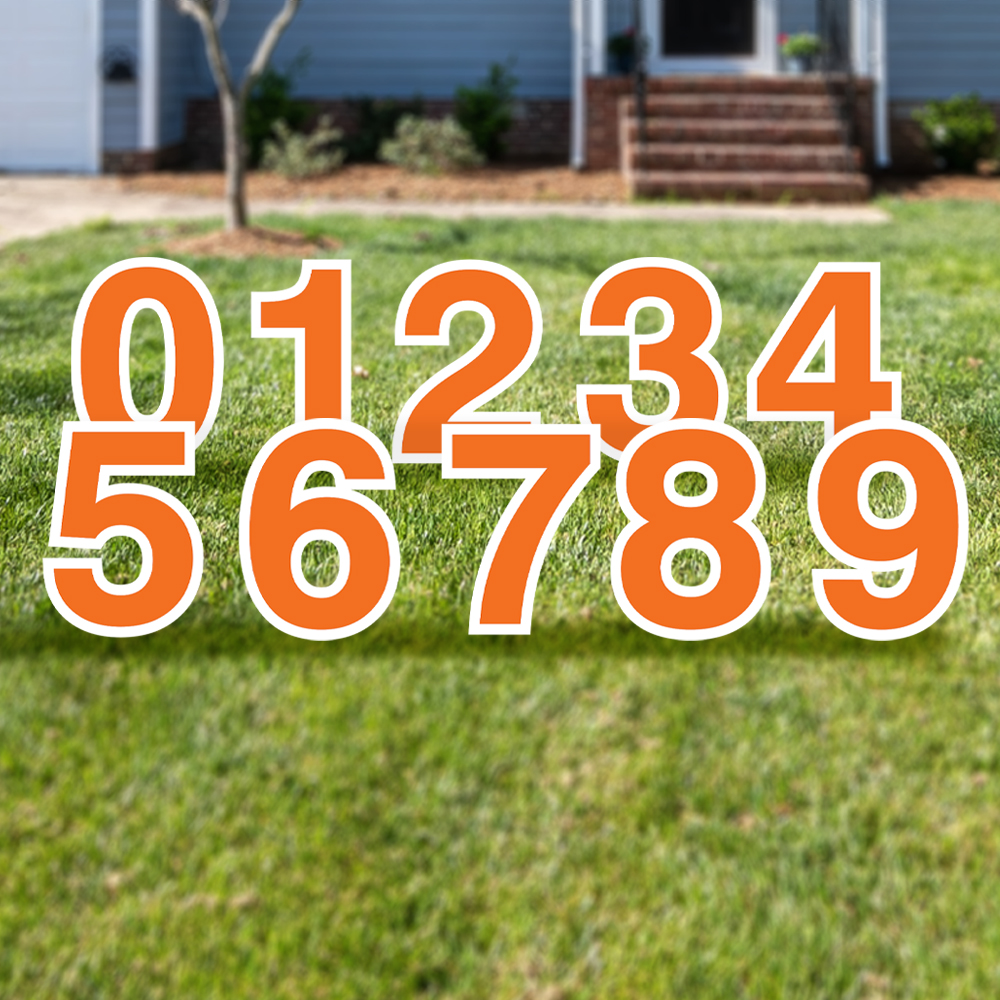Yard Number Signs Free Shipping Tex Visions