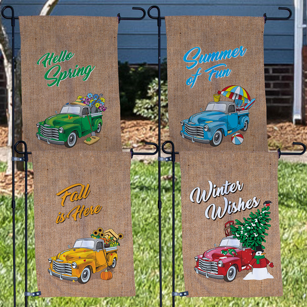 Seasonal Garden Flag Set Free shipping Tex Visions