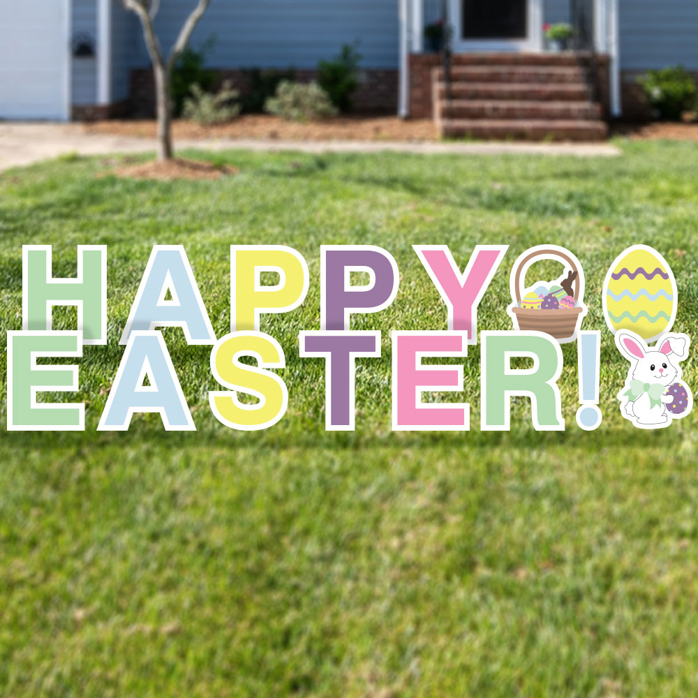 Happy Easter Yard Cards Easter Yard Signs Tex Visions