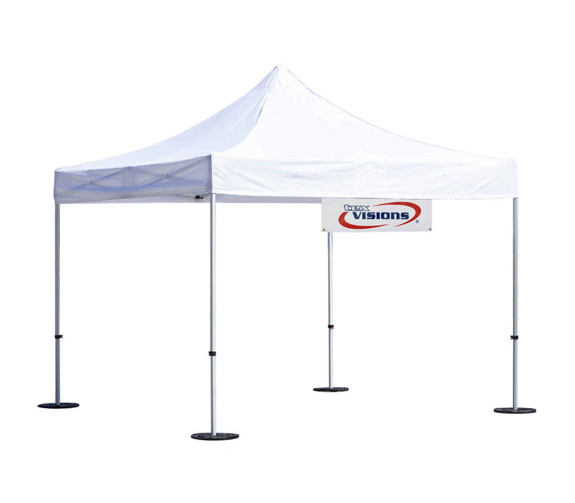 Hanging Vinyl Tent Banner Tex Visions