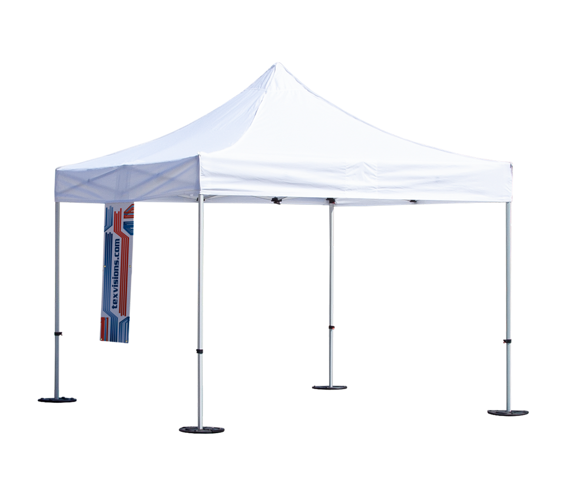 Hanging Vinyl Tent Banner Tex Visions