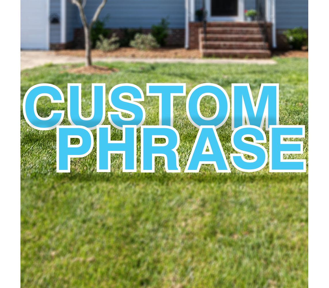 Custom Yard Cards Free Shipping Tex Visions