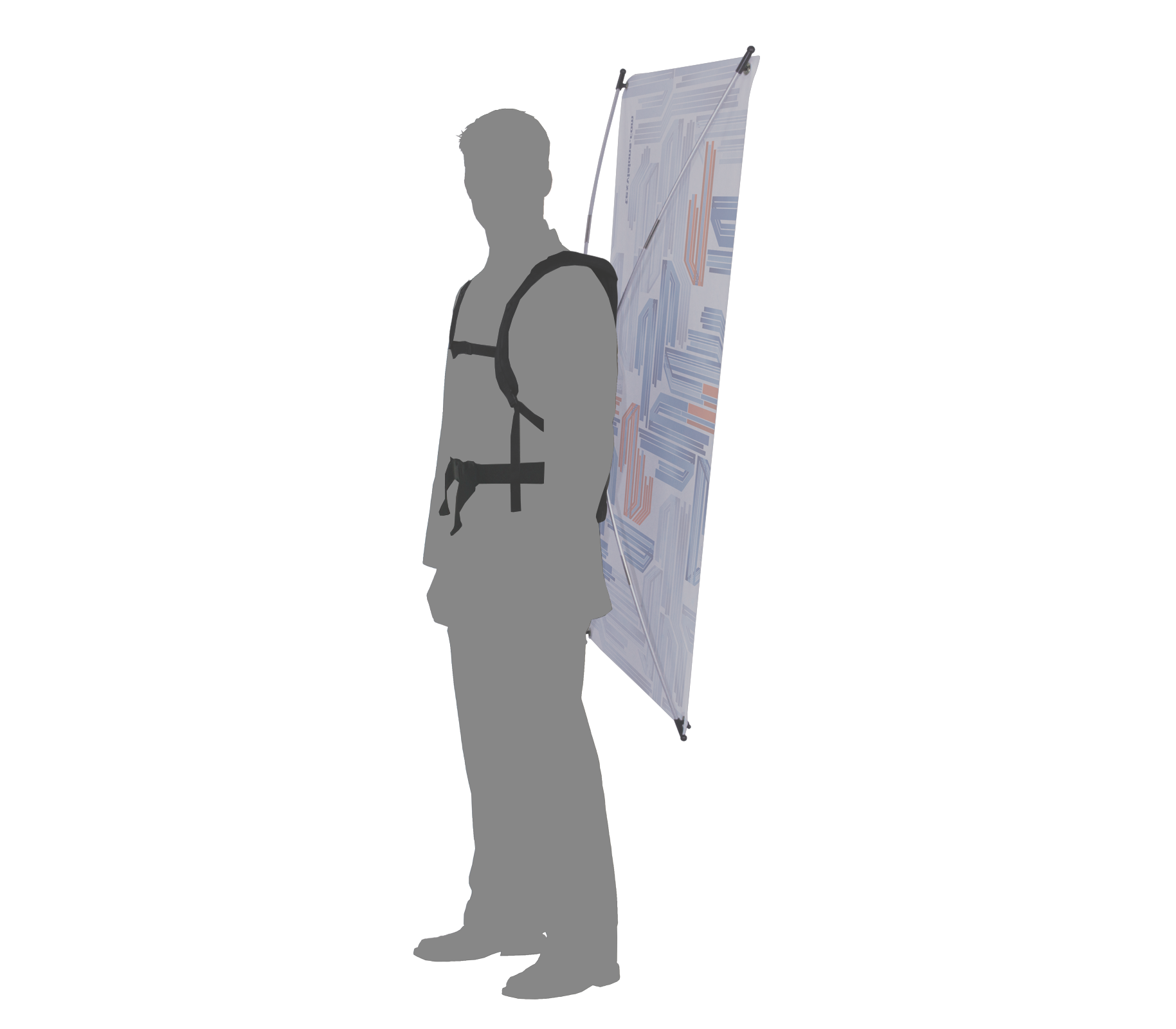 Backpack Walking Billboard Tex Visions