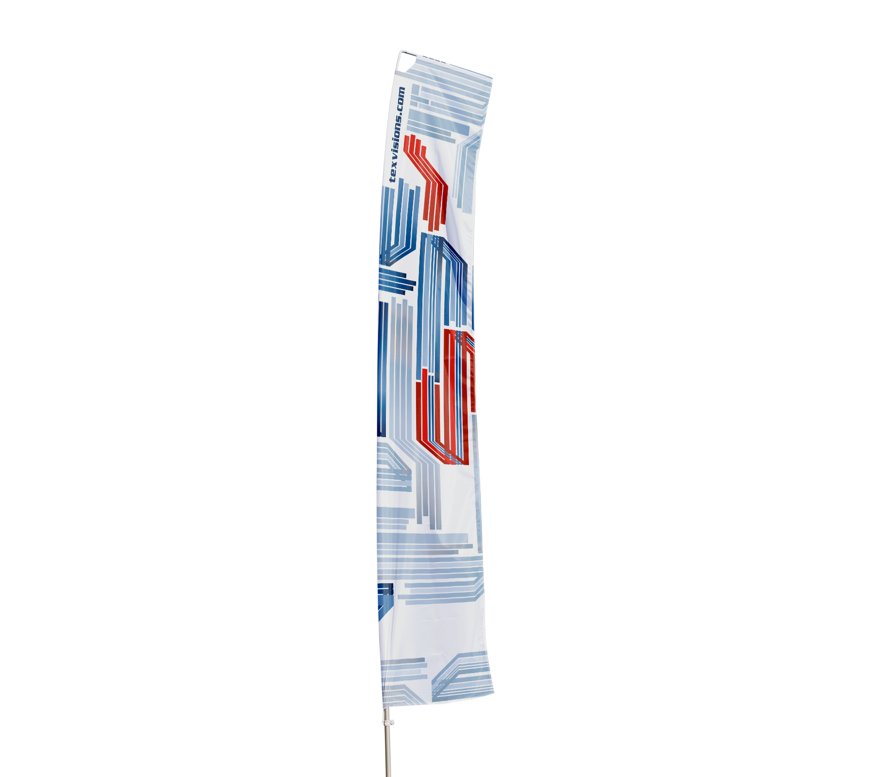 Rectangular Flag with Arm Set Tex Visions