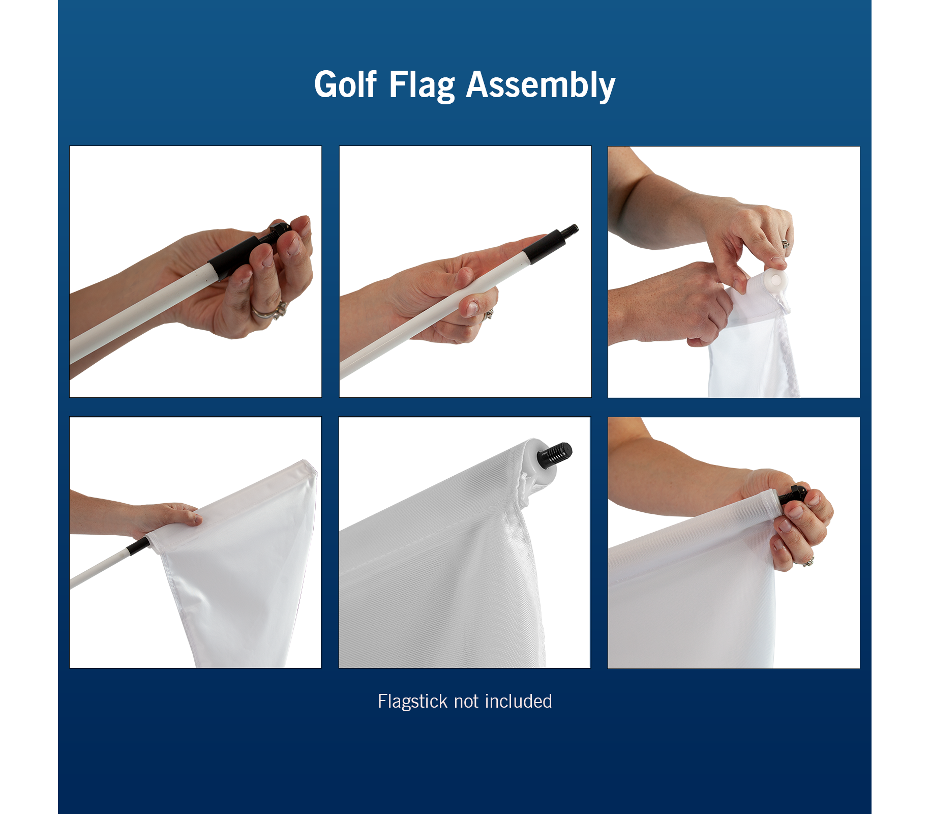 Golf Flag Tube Tex Visions